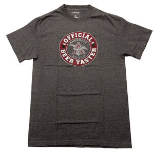 Jones & Mitchell T- Shirt M Mens Short Sleeve Anheuser Bush Official Beer Taster